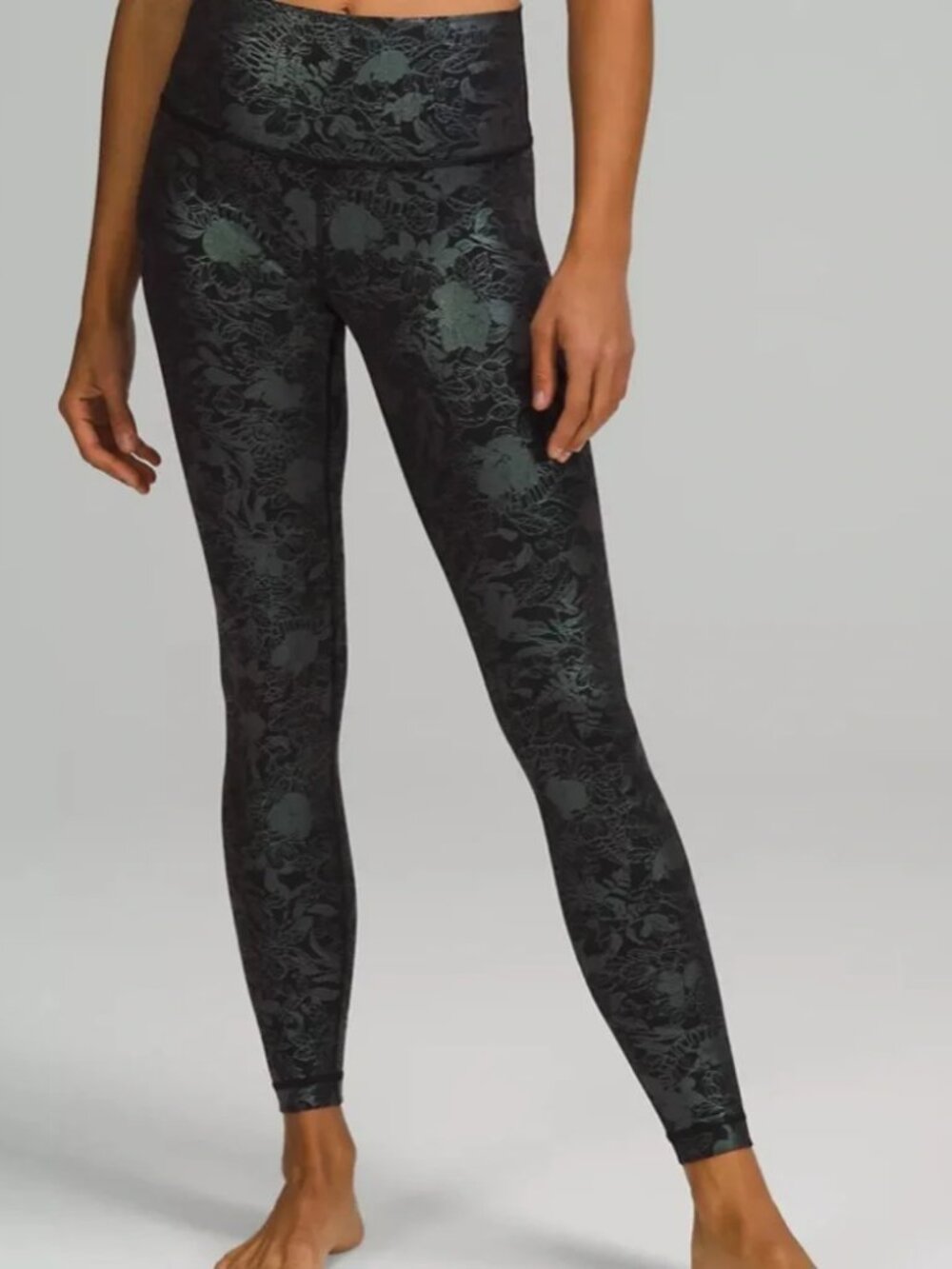 LULULEMON WUNDER UNDER HR TIGHT -IRIDESCENT FOIL,4